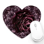 Rose Mandala Heart Mousepad Front