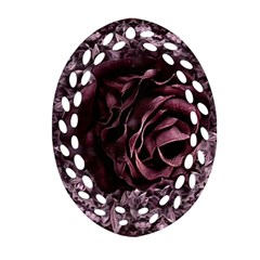 Rose Mandala Oval Filigree Ornament (two Sides) by MRNStudios