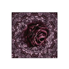 Rose Mandala Satin Bandana Scarf 22  X 22  by MRNStudios