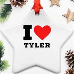 I Love Tyler Ornament (star) by ilovewhateva