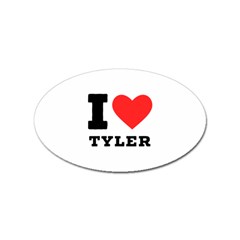 I Love Tyler Sticker Oval (10 Pack)