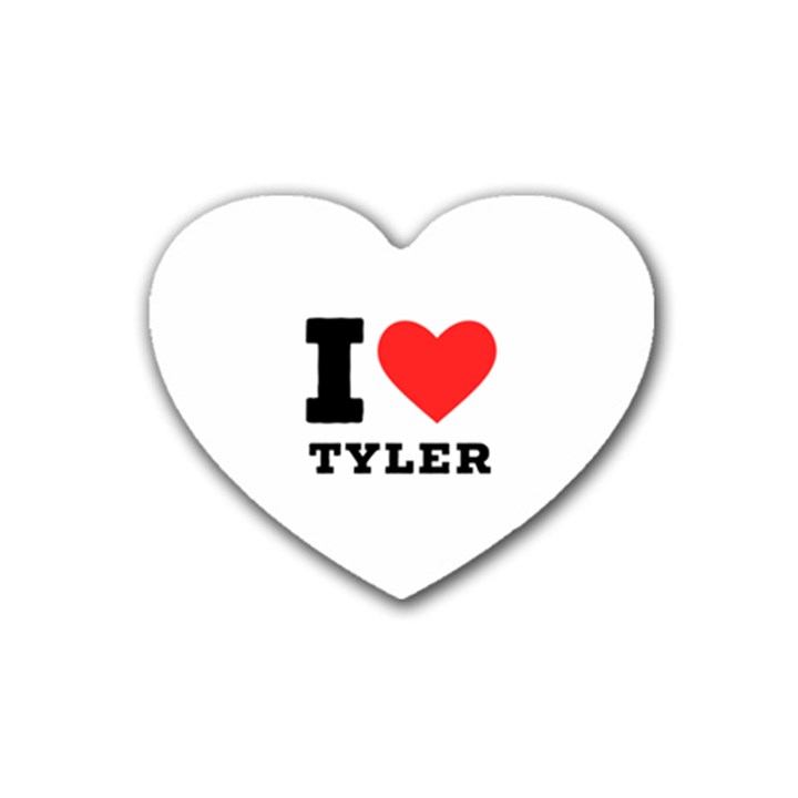 I love tyler Rubber Coaster (Heart)