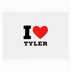 I Love Tyler Large Glasses Cloth (2 Sides) by ilovewhateva