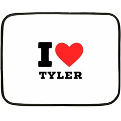 I Love Tyler Two Sides Fleece Blanket (mini) by ilovewhateva