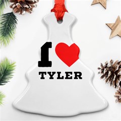 I Love Tyler Ornament (christmas Tree)  by ilovewhateva