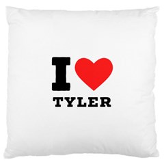 I Love Tyler Large Cushion Case (one Side) by ilovewhateva