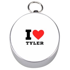 I Love Tyler Silver Compasses by ilovewhateva