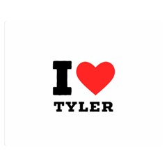 I Love Tyler Premium Plush Fleece Blanket (medium)