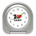 I love gary Travel Alarm Clock Front