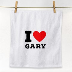 I Love Gary Face Towel by ilovewhateva