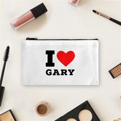 I Love Gary Cosmetic Bag (small) by ilovewhateva