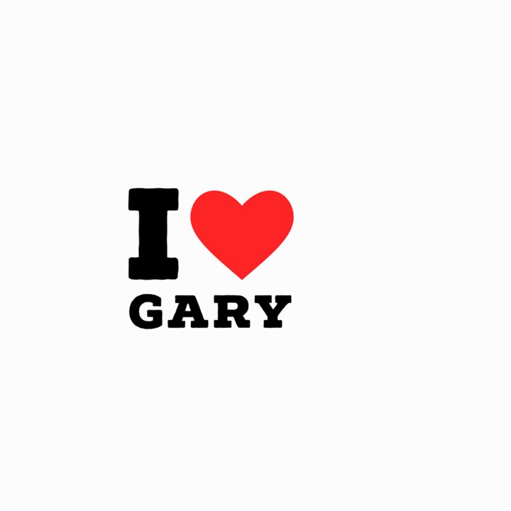 I love gary Small Garden Flag (Two Sides)