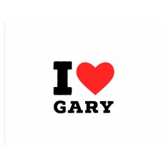 I Love Gary Premium Plush Fleece Blanket (medium)