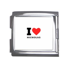 I Love Nicholas Mega Link Italian Charm (18mm) by ilovewhateva