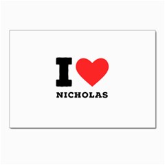 I Love Nicholas Postcard 4 x 6  (pkg Of 10) by ilovewhateva