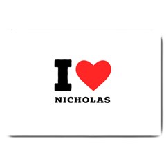 I Love Nicholas Large Doormat by ilovewhateva