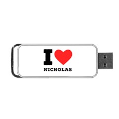 I Love Nicholas Portable Usb Flash (one Side) by ilovewhateva