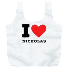 I Love Nicholas Full Print Recycle Bag (xl) by ilovewhateva