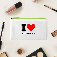 I Love Nicholas Cosmetic Bag (xs) by ilovewhateva