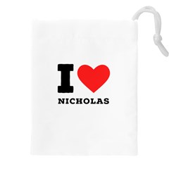 I Love Nicholas Drawstring Pouch (5xl) by ilovewhateva