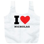 I love nicholas Full Print Recycle Bag (XXXL) Back