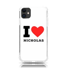 I Love Nicholas Iphone 11 Tpu Uv Print Case