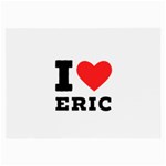 I love eric Large Glasses Cloth (2 Sides) Front