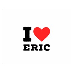 I Love Eric Premium Plush Fleece Blanket (medium)