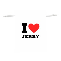 I Love Jerry Lightweight Drawstring Pouch (l) by ilovewhateva