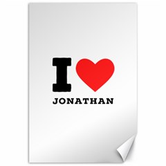 I Love Jonathan Canvas 20  X 30  by ilovewhateva