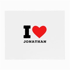 I Love Jonathan Small Glasses Cloth (2 Sides) by ilovewhateva