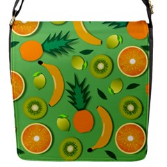 Fruit Tropical Pattern Design Art Flap Closure Messenger Bag (s) by danenraven