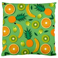 Fruit Tropical Pattern Design Art Standard Premium Plush Fleece Cushion Case (one Side) by danenraven