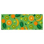 Fruit Tropical Pattern Design Art Banner and Sign 8  x 3  Front