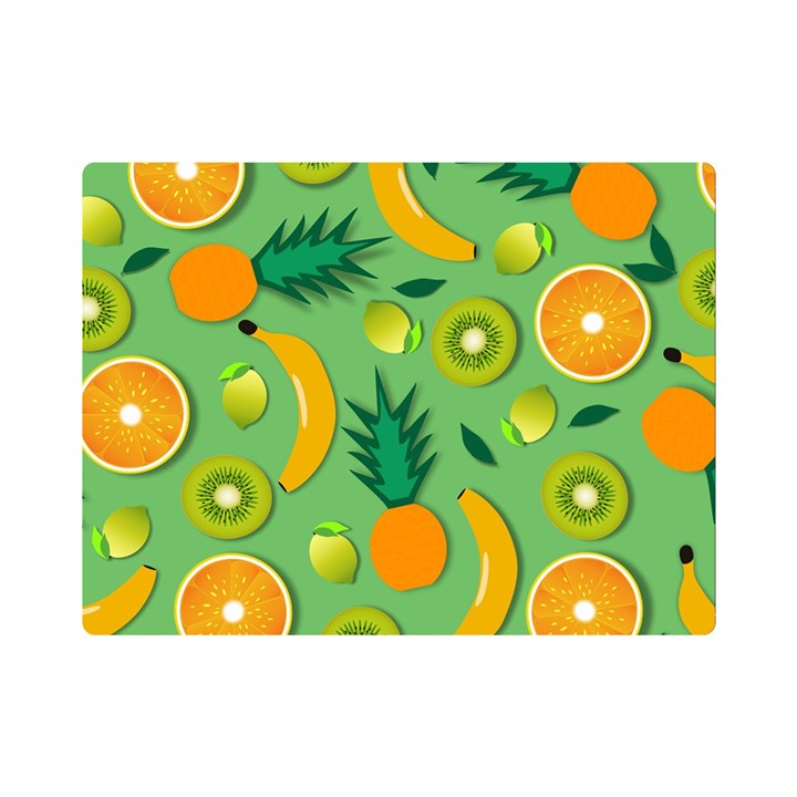 Fruit Tropical Pattern Design Art Premium Plush Fleece Blanket (Mini)