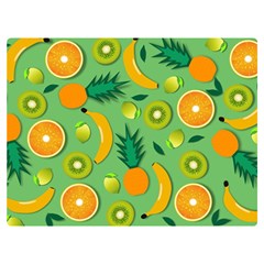 Fruit Tropical Pattern Design Art Premium Plush Fleece Blanket (extra Small) by danenraven