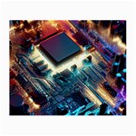 Ai Generated Motherboard City Technology Tech Cpu Small Glasses Cloth Front