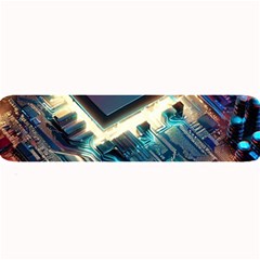 Ai Generated Motherboard City Technology Tech Cpu Large Bar Mat by Jancukart