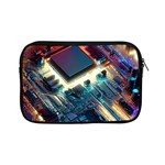 Ai Generated Motherboard City Technology Tech Cpu Apple iPad Mini Zipper Cases Front