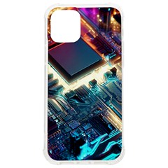 Ai Generated Motherboard City Technology Tech Cpu Iphone 12/12 Pro Tpu Uv Print Case