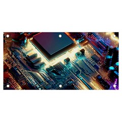 Ai Generated Motherboard City Technology Tech Cpu Banner And Sign 6  X 3  by Jancukart