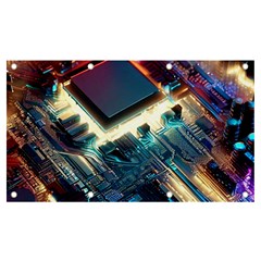 Ai Generated Motherboard City Technology Tech Cpu Banner And Sign 7  X 4  by Jancukart