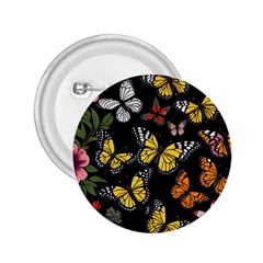 Flowers Butterfly Blooms Flowering Spring 2 25  Buttons by Jancukart