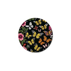 Flowers Butterfly Blooms Flowering Spring Golf Ball Marker (10 Pack) by Jancukart