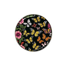 Flowers Butterfly Blooms Flowering Spring Hat Clip Ball Marker (4 Pack)