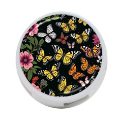 Flowers Butterfly Blooms Flowering Spring 4-port Usb Hub (two Sides)