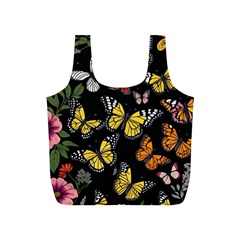 Flowers Butterfly Blooms Flowering Spring Full Print Recycle Bag (s)