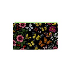 Flowers Butterfly Blooms Flowering Spring Cosmetic Bag (xs) by Jancukart