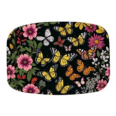 Flowers Butterfly Blooms Flowering Spring Mini Square Pill Box by Jancukart