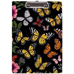 Flowers Butterfly Blooms Flowering Spring A4 Acrylic Clipboard